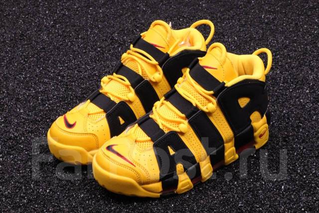 NIKE AIR MORE Uptempo Yellow TAXI Black 39 40 41 42