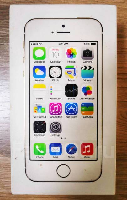 Коробка от Apple iPhone 5S - белый - Аксессуары во Владивостоке