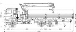 Dongyang SS1926. Бортовой с КМУ DongYang SS1926 Камаз 43118, 6x6
