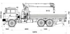 Dongyang SS1926. Бортовой с КМУ DongYang SS1926 Урал М 4320-80Е5, 6x6