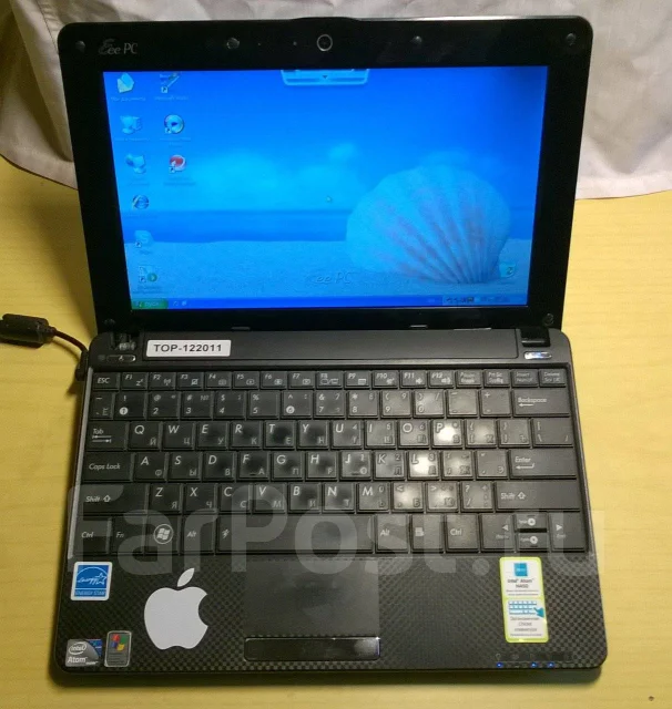 Asus Eee PC 1001P. 10.1", 1,7����, ��� 1024 ��, ���� 160���, WiFi: 1, Bluetooth: 1 ����