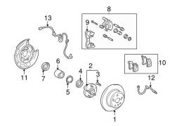 Шланг тормозной. Toyota: Harrier, Camry Gracia, Mark II Wagon Qualis, Mark II, Highlander, Kluger V Lexus RX300, MCU15 Двигатели: 1MZFE, 2AZFE, 5SFE...
