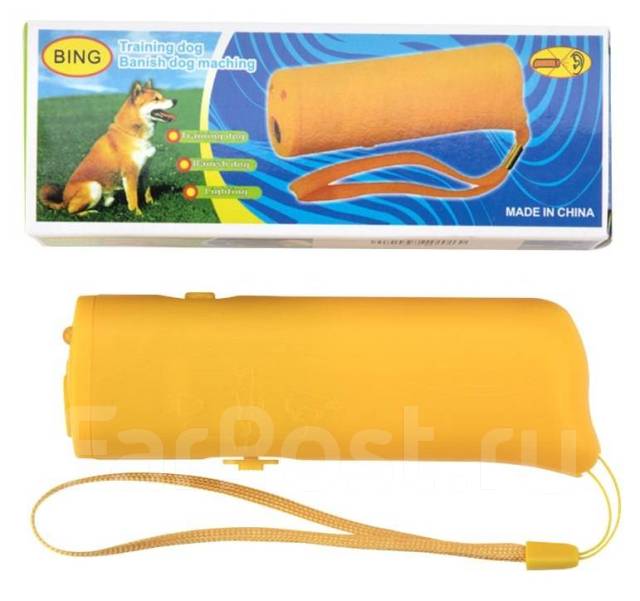 Отпугиватель собак ультразвуковой AD-100, Жёлтый, в наличии. Цена: 450 .