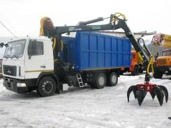 Майкопский машиностроительный завод Майман-110S. КМУ Ломовоз МАЗ-631226-525-042 (Евро-5), кузов 28 куб., Майман-110S, з, 6x4