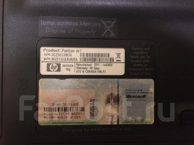 HP Pavilion dv7. 17", 2,2����, ��� 4 ��, ���� 320���, WiFi: 1, Bluetooth: 1 ����