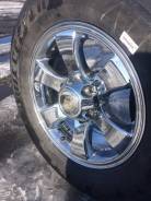 Шины Bridgestone на хромированном литье. 7.5x17" 6x139.70 ET30 ЦО 106,1 мм.