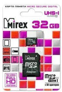 Mirex карта памяти microsdhc 32 гб