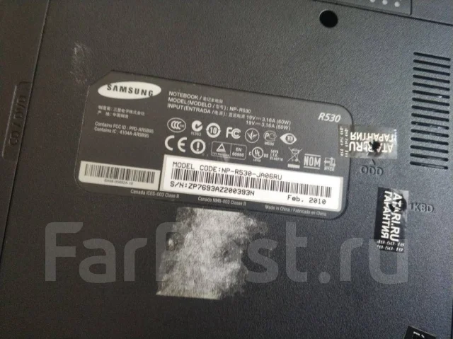 Samsung R530. Bluetooth: 1 ����