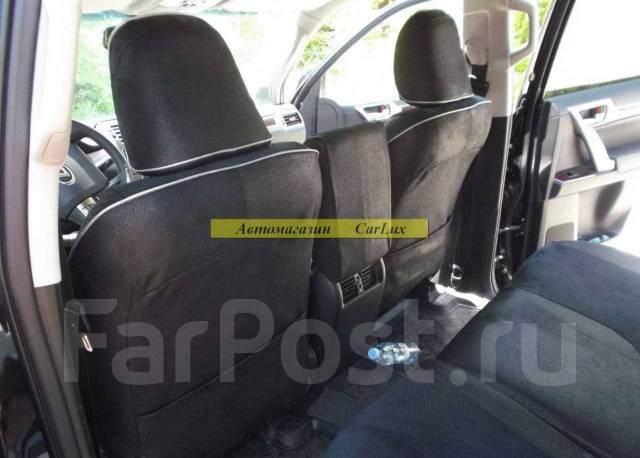 Модельные штатные чехлы из экокожи на Lexus GX 460 c 2014 (бежевый ...