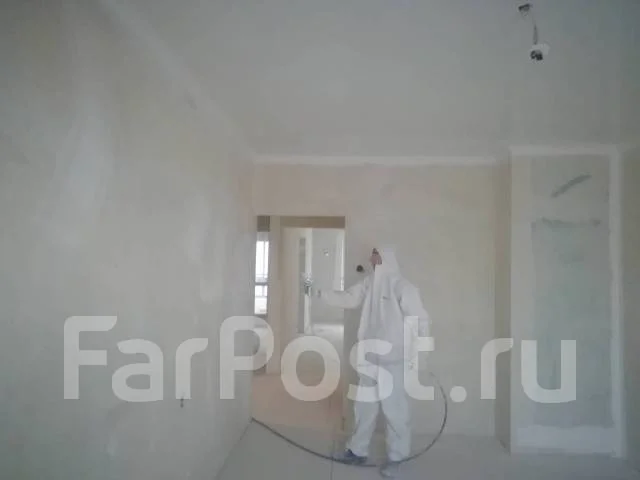 Штукатурка, шпаклевка, окраска. Механизированным способом в Уссурийске