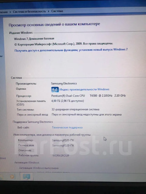 Samsung R520. ��� 4 ��, Bluetooth: 1 ����