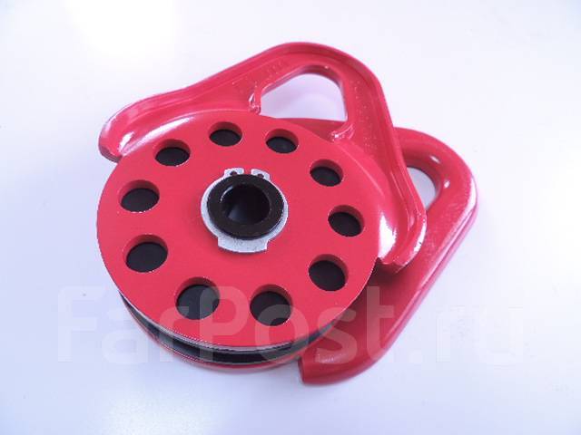 Блок полиспаст (усилитель) для лебедки 9 тонн красный, новый, в наличии ...