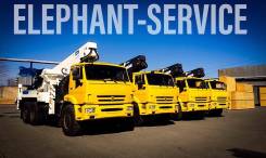 Elephant E-Sky 450. Автовышка Elephant-Horyong E-SKY 450 на шасси Камаз 43118 - 6x6, 45,00 м.