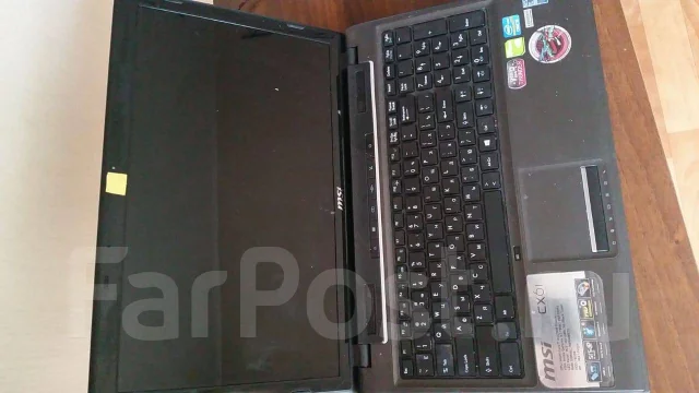 MSI CX61. 15.6", 3 230����, ��� 8 ��, ���� 750���, WiFi: 1, Bluetooth: 1, ����������� �� 2��. ����