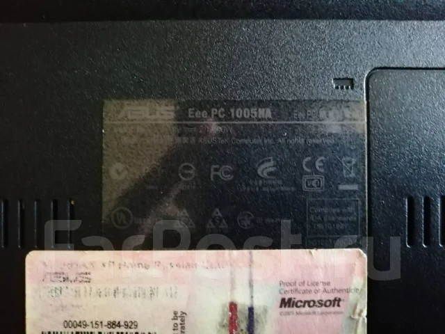 Asus Eee PC 1005HA. 10.1", 1,6����, ��� 1024 ��, ���� 120���, WiFi: 1, Bluetooth: 1, ����������� �� 10��. ����
