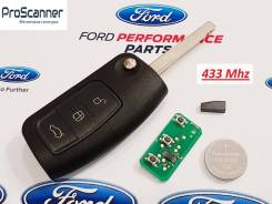 Ключ зажигания, смарт-ключ. Ford: Focus, Galaxy, S-MAX, Fiesta, Mondeo Двигатели: AODA, AODB, AODE, ASDA, ASDB, G6DA, G6DB, G6DD, G8DA, GPDA, GPDC, HH...