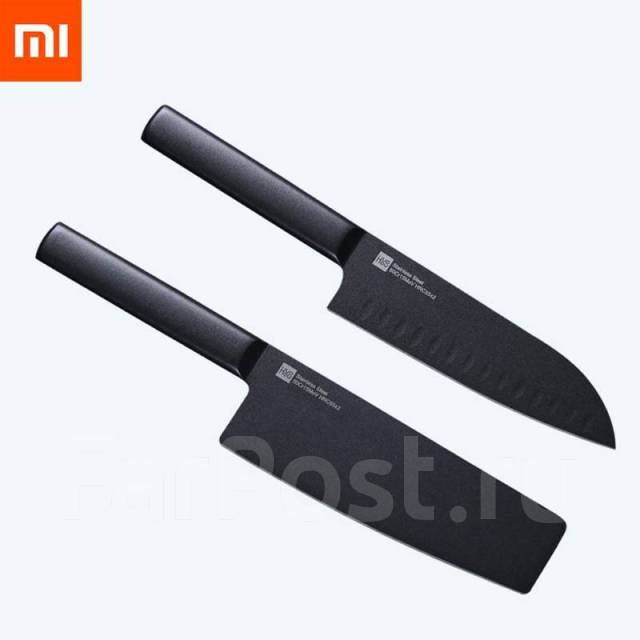 Кухонные стальные ножи Xiaomi Mi Huo Hou Heat Knife Set (2 шт. ), новый ...