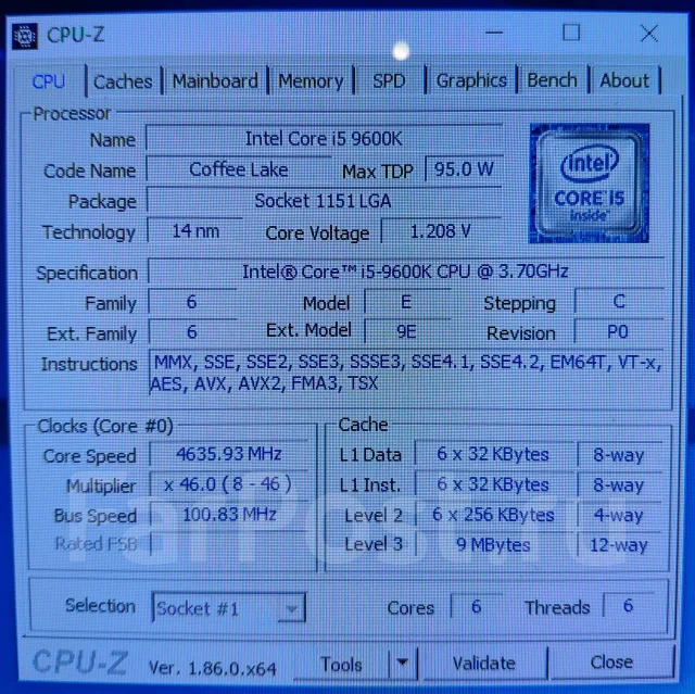 Intel Core i5-9600K ����