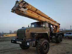 Пинский завод СММ ПМС-328. Автовышка пмс-328-01 агп 28 метров Урал, 28,00 м.