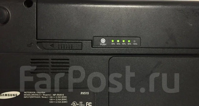 Samsung RV515. 15.6", 1,7����, ��� 12 ��, ���� 500���, WiFi: 1, Bluetooth: 1, ����������� �� 2��. ����