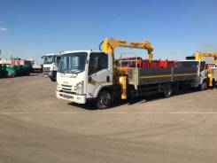Soosan SCS334. КМУ Isuzu NPR75LM-503 (Евро-5) + КМУ Std, борт алюминий, 4 300 куб. см., 4 000 кг., 4x2