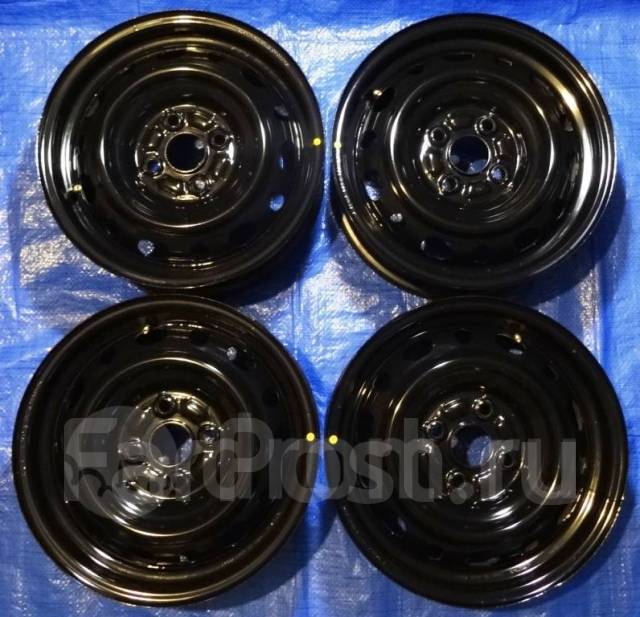 Оригинальные штампованные диски Mazda R14 6.0J 100x4. 4 шт. Отправка ...