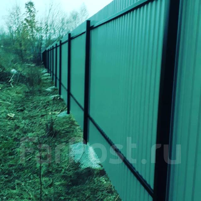 Заборы, ворота, винтовые сваи, сварочные работы в Хабаровске