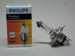 Автолампа H4 (60/55) P43t-38+30% PREMIUM 12v Philips Philips 12342PR