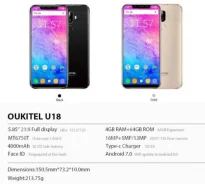 Oukitel U18. �����, �������, ������, 3G, 4G LTE, Dual-SIM ����