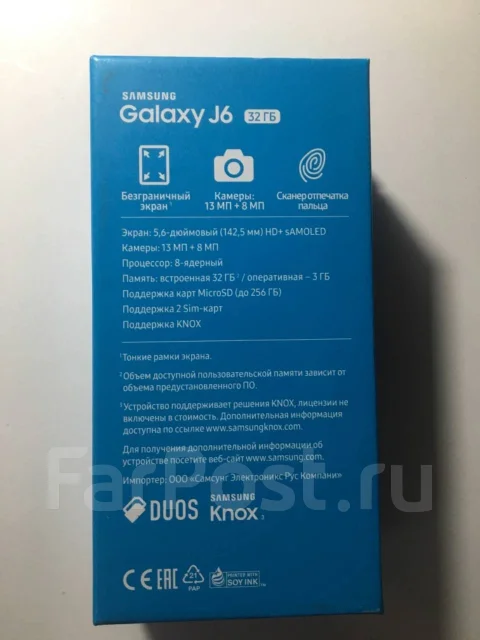 Samsung Galaxy J6. �����, �������, 4G LTE ����