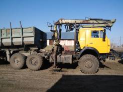 КамАЗ 5410. Продам автомобиль лесовоз с манипулятором и прицепом. Машина в рабочем, 10 000 куб. см., 15 000 кг., 10 000 кг.
