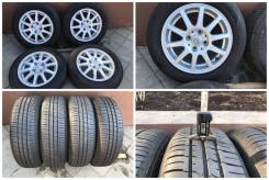 165/70R14 Good year лето 90% - 2015 г. с литьем Nissan March. 5.5x14" 4x100.00 ET45 ЦО 60,1 мм.