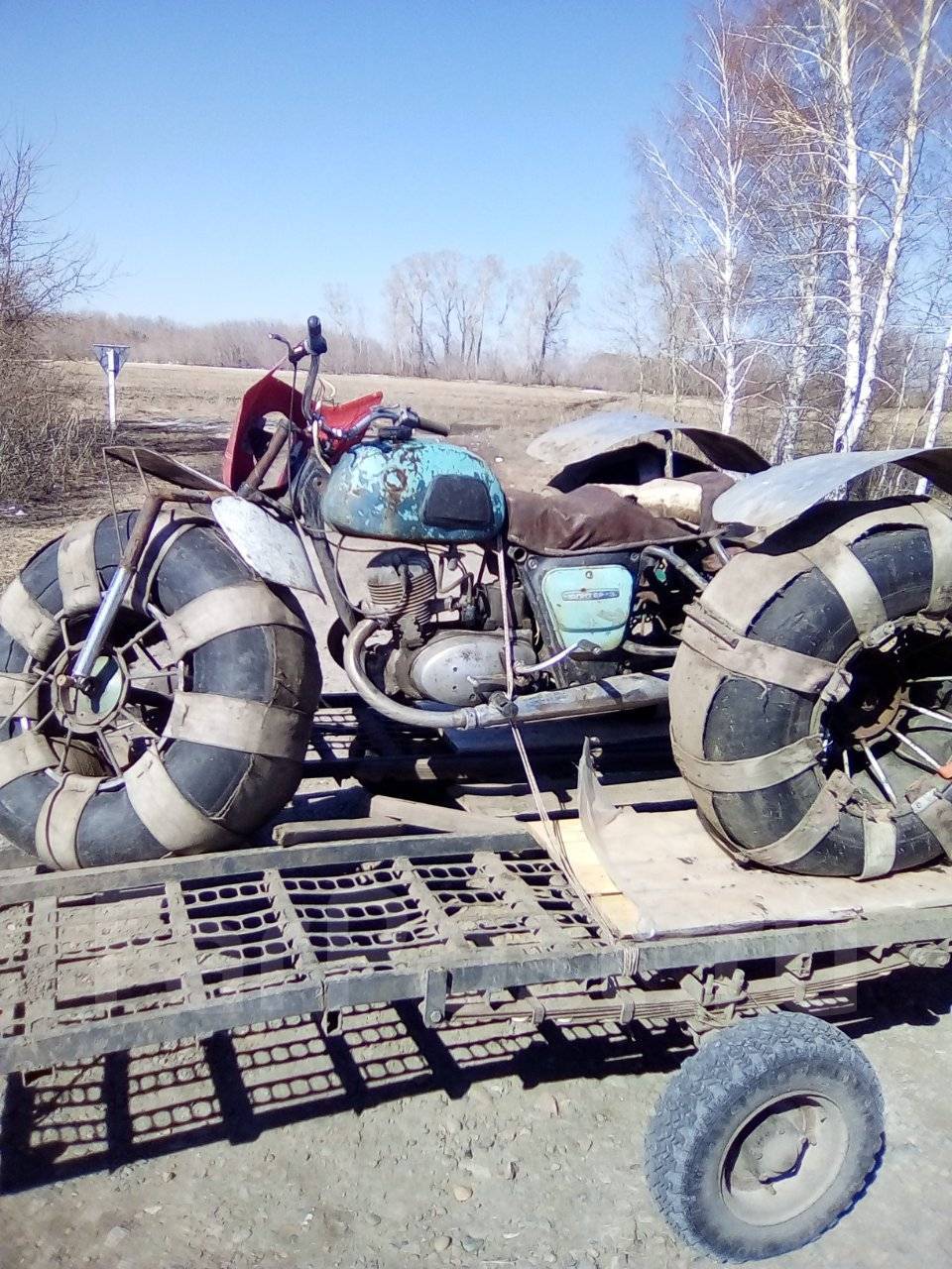 Урал мотоцикл трехколесный вездеход