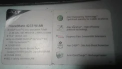 Acer TravelMate. 15.4", 1,7����, ��� 4 ��, ���� 120���, WiFi, Bluetooth, ����������� �� 1��. ����