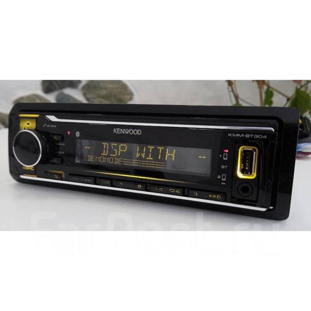 Магнитола Kenwood KMM-BT304, 1 DIN — 178x50 мм, новый, в наличии. Цена ...