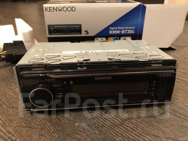 Магнитола Kenwood KMM-BT304, 1 DIN — 178x50 мм, новый, в наличии. Цена ...
