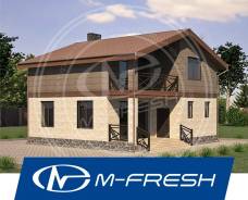 M-fresh Bruno (Готовый строительный проект компактного дома! ) в Верхнебуреинском районе M-fresh Bruno (Готовый строительный проект компактного дома! ). 100-200 кв. м., 2 этажа, 4 комнаты, бетон