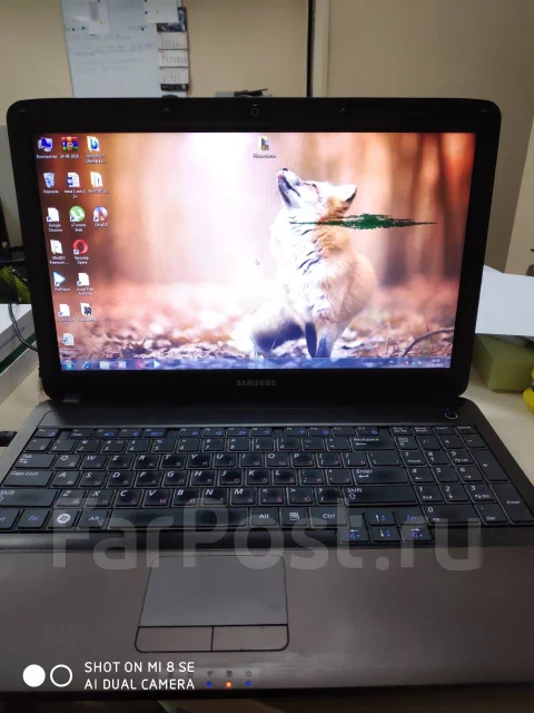 Samsung R540. 15.6", 2,3����, ��� 3072 ��, ���� 160���, WiFi: 1, Bluetooth: 1, ����������� �� 1��. ����