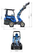 MultiOne. Сочлененный минипогрузчик 6.3+, 960 кг., Дизельный