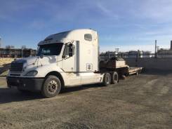 Freightliner Columbia. Продам сцепку тягач Freightliner и низкорамный трал Noteboom, 13 000 куб. см., 25 000 кг., 6x4