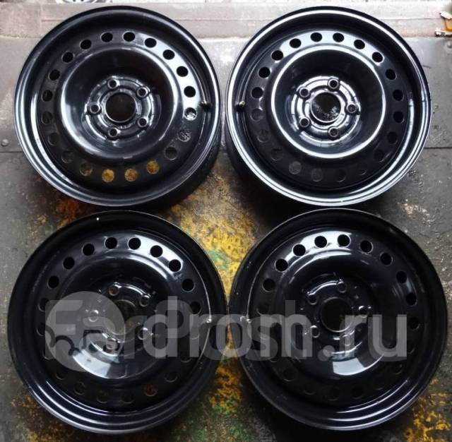 Оригинальные штампованные диски Honda R16 6.5J. 4 шт. Отправка, 16", 1 ...