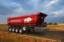 Crosser. Самосвальный полуприцеп Grosser F34, 4х-осный, 34м3, 50 000 кг.