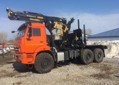 Велмаш VM10L74. Лесовоз Камаз 43118 с манипулятором Велмаш ГМУ VC8L74 в наличии, 11 760 куб. см., 9 500 кг., 6x6
