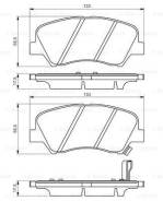 Колодки дисковые передние!\ Hyundai Solaris/Accent,Kia Rio all 11> 0 986 494 563_