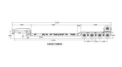 Choice. Низкорамный Трейлер 580DN, 80 000 кг.