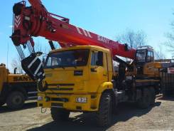 Palfinger-Sany КС-5573А. Кран автомобильный Palfinger SANY КС-5573А-243 на шасси Камаз 43118-46, 11 762 куб. см., 31,00 м.