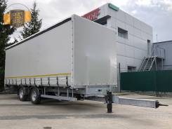 Trailor. Новый прицеп-тандем, штора-борт 43м3, ворота, пневмоподвеска, ABS, EBS, 6 260 кг.