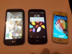 Три телефона LG и Samsung разбит экран во Владивостоке LG K3. Б/у, Желтый, Черный