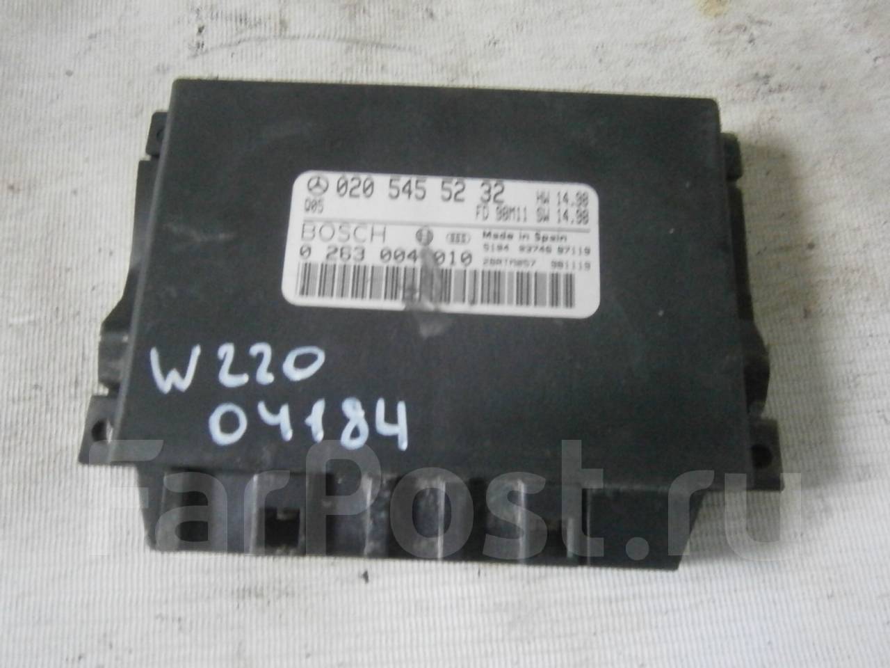 Где находится блок управления парктрониками на мерседес 211 - 93 фото