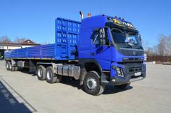 Volvo. Продам седельный тягач FM-Truck 6x6 с п/прицепом НовоСибАРЗ 49тн, 13 000 куб. см., 49 000 кг., 6x6